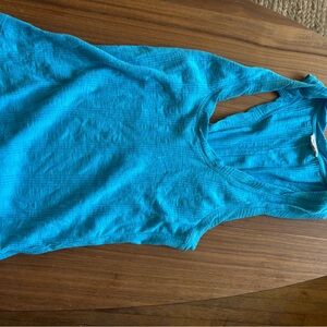 Pilcro Turquoise Textured Sleeveless Top